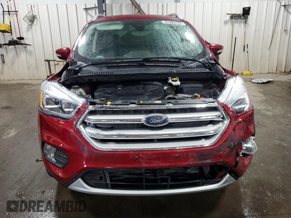 2019 Ford Escape Titanium with VIN 1FMCU9J9XKUA41715, listed as a Copart auction lot 57483725 with 30,644 mi miles and Salvage title. Bid and sale history available at DreamBid. Image 5.