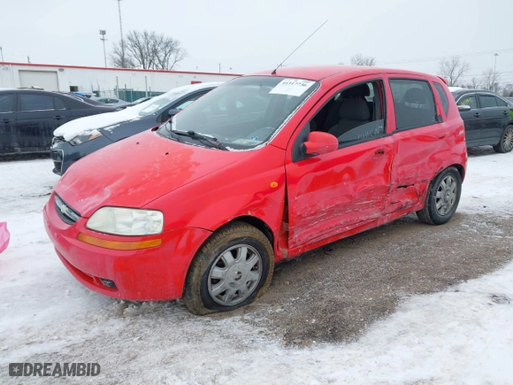 2004 Chevrolet Aveo LS with VIN KL1TJ62644B243830, listed as a IAAI auction lot 41317736 with 121,840 mi miles. Bid and sale history available at carsss.com. Image 17.