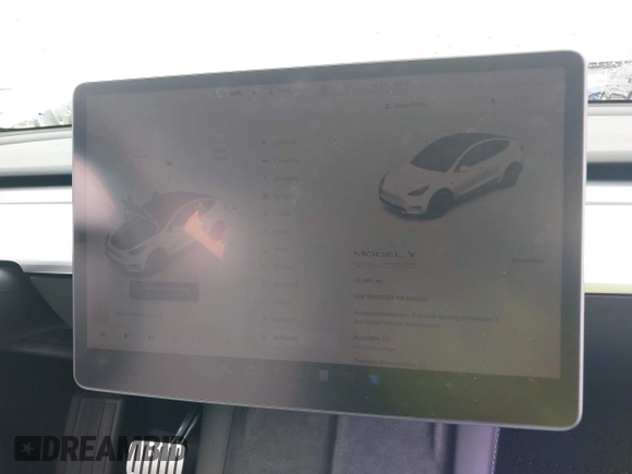 2022 Tesla Model Y Performance with VIN 7SAYGDEF1NF456829, listed as a IAAI auction lot 41448425 with 41,380 mi miles and . Bid and sale history available at DreamBid. Image 16.