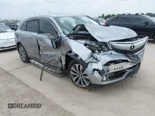 2016 Acura MDX w/Tech with VIN 5FRYD3H42GB008644, listed as a IAAI auction lot 42035686 with 96,467 mi miles. Bid and sale history available at carsss.com. Image 1.