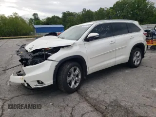2015 Toyota Highlander Limited with VIN 5TDDKRFHXFS221768, listed as a Copart auction lot 56198265 with 176,077 mi miles and Salvage title. Bid and sale history available at DreamBid. Image 1.