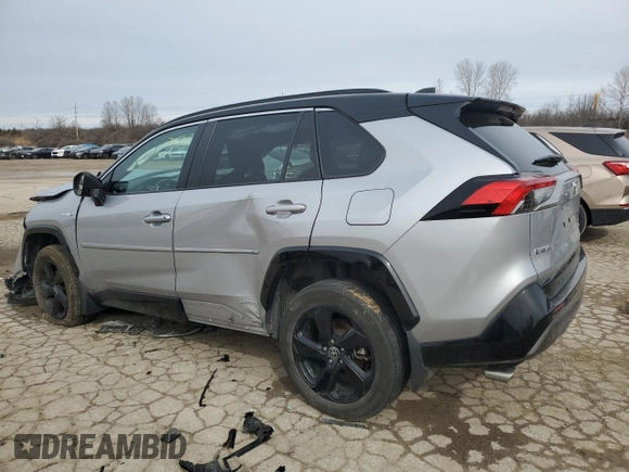 2021 Toyota RAV4 Hybrid XSE z VIN 4T3E6RFV2MU060908, wystawiony jako Copart lot #44738455 z przebiegiem 74 536 mil mil oraz Szkoda całkowita • Salvage title. Historia ofert i sprzedaży dostępna na DreamBid. Obrazek 2.