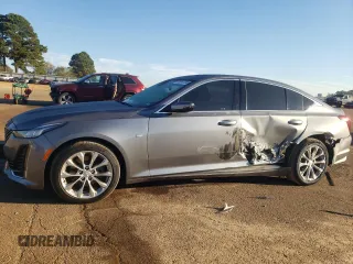 2021 Cadillac CT5 Premium Luxury with VIN 1G6DT5RW7M0121159, listed as a Copart auction lot 76914734 with 53,190 mi miles and Clean Title. Bid and sale history available at DreamBid. Image 1.
