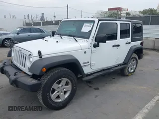 2017 Jeep Wrangler Unlimited Sport z VIN 1C4BJWDGXHL623183, wystawiony jako IAAI lot #42373238 z przebiegiem 98 972 mil mil oraz . Historia ofert i sprzedaży dostępna na DreamBid. Obrazek 2.