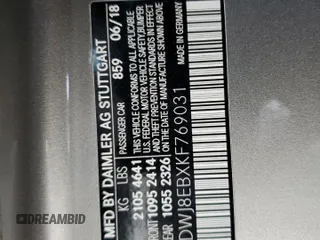 2019 Mercedes-Benz C 300 with VIN WDDWJ8EBXKF769031, listed as a Copart auction lot 50395095 with 46,485 mi miles and Salvage Title. Bid and sale history available at DreamBid. Image 14.
