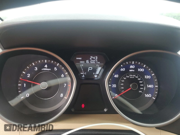 2013 Hyundai Elantra GLS with VIN 5NPDH4AEXDH306997, listed as a Copart auction lot 63436235 with 161,007 mi miles and Salvage title. Bid and sale history available at DreamBid. Image 9.
