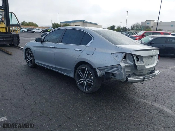 2017 Honda Accord Sedan Sport with VIN 1HGCR2F5XHA196750, listed as a IAAI auction lot 41545970 with NaN miles. Bid and sale history available at carsss.com. Image 3.