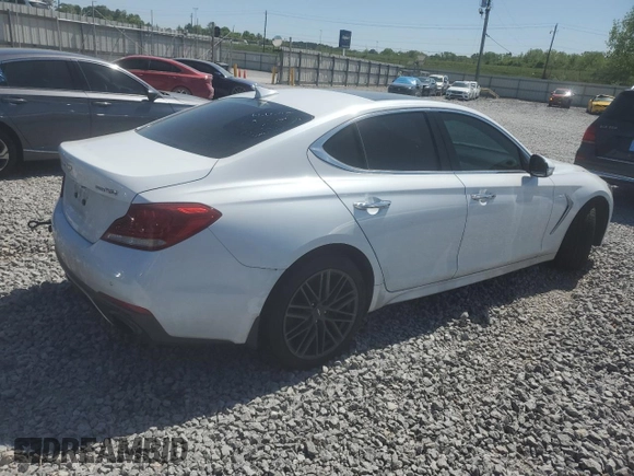 2019 Genesis G70 Advanced with VIN KMTG74LEXKU016731, listed as a Copart auction lot 52879505 with 122,465 mi miles and Salvage title. Bid and sale history available at DreamBid. Image 3.