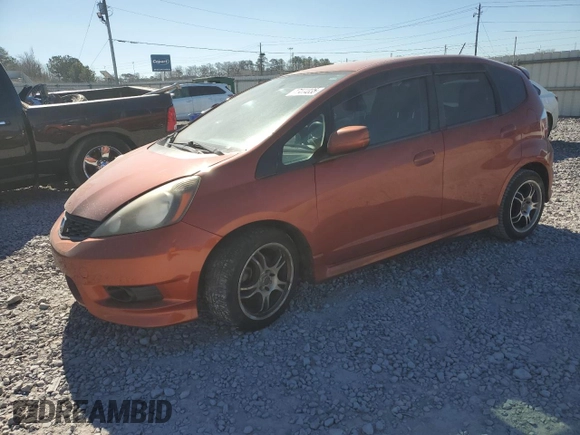 2012 Honda Fit Sport with VIN JHMGE8H57CC024375, listed as a Copart auction lot 47444835 with 0 mi miles and Salvage Title. Bid and sale history available at carsss.com. Image 1.