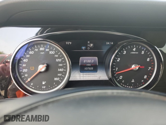 2017 Mercedes-Benz E 300 Luxury with VIN WDDZF4JB6HA051382, listed as a Copart auction lot 53964445 with 107,505 mi miles and Salvage Title. Bid and sale history available at DreamBid. Image 9.