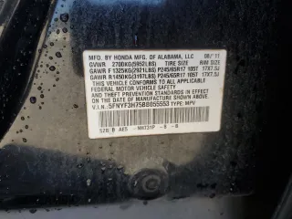 2011 Honda Pilot EX-L with VIN 5FNYF3H75BB055553, listed as a Copart auction lot 49428665 with 131,172 mi miles and Salvage Title. Bid and sale history available at DreamBid. Image 14.