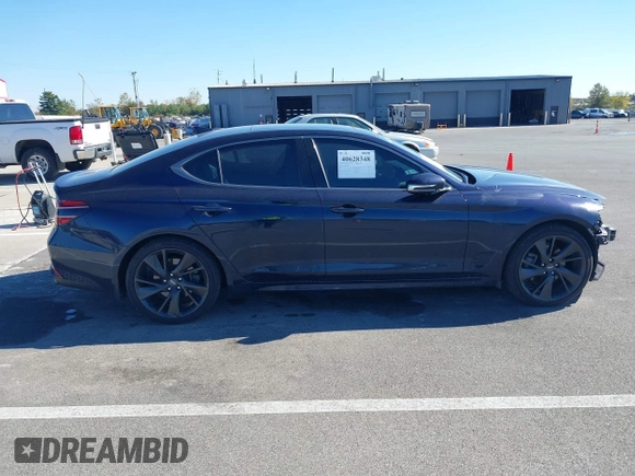 2023 Genesis G70 2.0T z VIN KMTG34TA7PU111215, wystawiony jako IAAI lot #40628348 z przebiegiem 25 146 mil mil oraz . Historia ofert i sprzedaży dostępna na DreamBid. Obrazek 14.