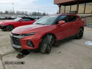 2021 Chevrolet Blazer RS z VIN 3GNKBERSXMS544435, wystawiony jako Copart lot #49710865 z przebiegiem 57 321 mil mil oraz Szkoda całkowita • Salvage title. Historia ofert i sprzedaży dostępna na DreamBid. Obrazek 12.