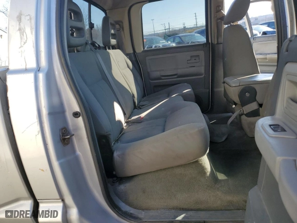 2006 Dodge Dakota SLT with VIN 1D7HE48KX6S505693, listed as a Copart auction lot 80316214 with 221,637 mi miles and Salvage Title. Bid and sale history available at carsss.com. Image 10.