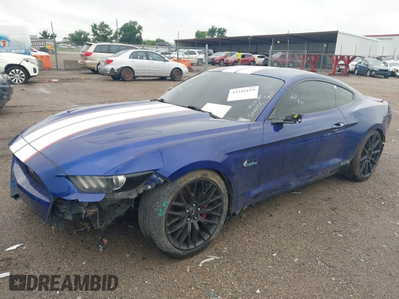 2016 Ford Mustang GT with VIN 1FA6P8CFXG5241801, listed as a IAAI auction lot 42345119 with 105,927 mi miles and . Bid and sale history available at DreamBid. Image 2.
