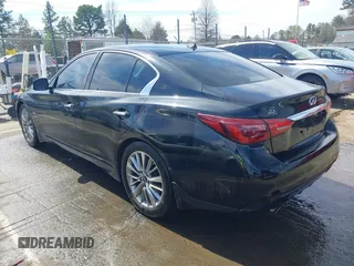 2018 Infiniti Q50 3.0t LUXE with VIN JN1EV7AP2JM351176, listed as a IAAI auction lot 41837214 with 125,535 mi miles. Bid and sale history available at carsss.com. Image 3.