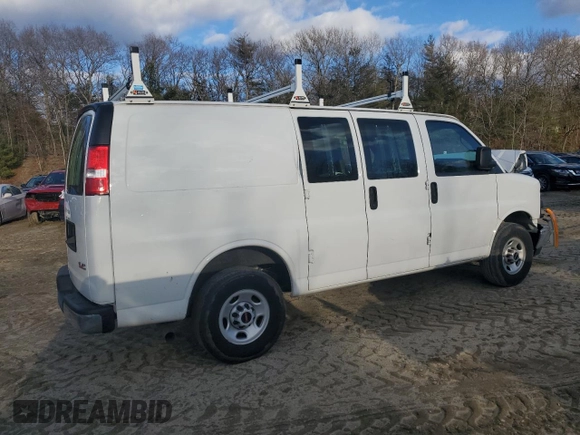 2023 GMC Savana Cargo z VIN 1GTW7AFP4P1188784, wystawiony jako Copart lot #88320445 z przebiegiem 55 278 mil mil oraz Szkoda całkowita • Salvage title. Historia ofert i sprzedaży dostępna na DreamBid. Obrazek 3.