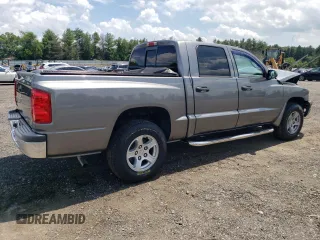 2007 Dodge Dakota SLT with VIN 1D7HW48KX7S256455, listed as a Copart auction lot 62001464 with 109,239 mi miles and Salvage Title. Bid and sale history available at carsss.com. Image 3.