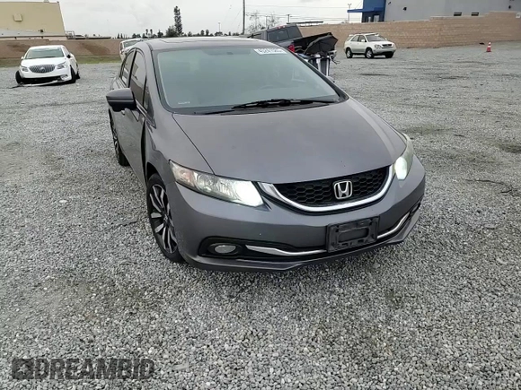 2015 Honda Civic Sedan EX-L with VIN 2HGFB2F9XFH528723, listed as a Copart auction lot 45241585 with 190,630 mi miles and Salvage Title. Bid and sale history available at carsss.com. Image 11.