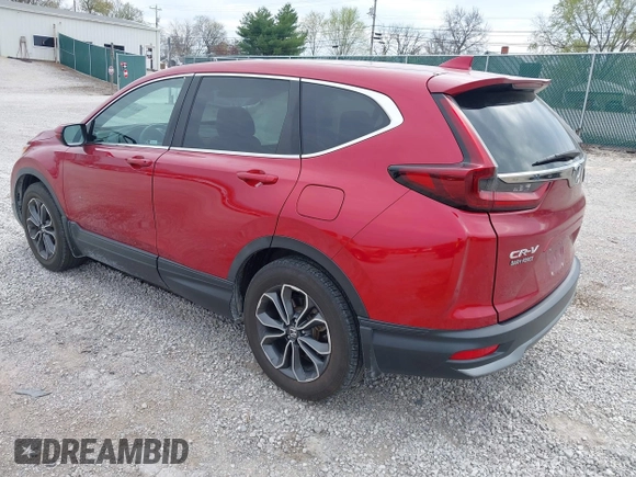 2021 Honda CR-V EX with VIN 5J6RW1H57MA003922, listed as a IAAI auction lot 41879344 with 78,709 mi miles. Bid and sale history available at carsss.com. Image 3.