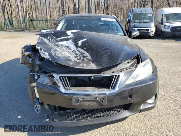 2010 Lexus IS 250 with VIN JTHCF5C20A5040491, listed as a Copart auction lot 53475435 with 153,298 mi miles and Salvage Title. Bid and sale history available at carsss.com. Image 5.