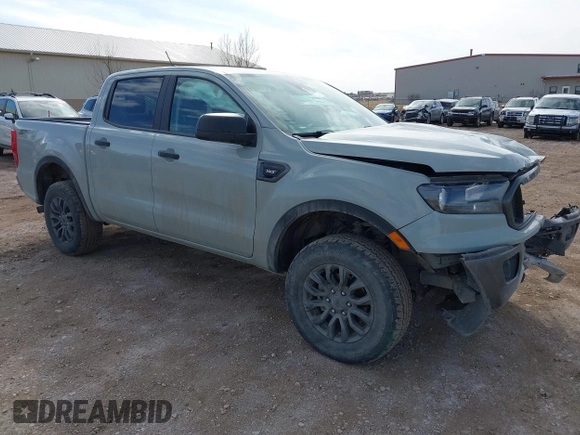 2021 Ford Ranger XL with VIN 1FTER4FH0MLD04059, listed as a IAAI auction lot 41748357 with 60,308 mi miles. Bid and sale history available at carsss.com. Image 1.