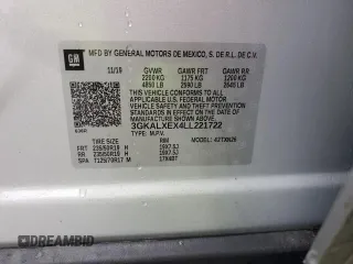 2020 GMC Terrain Denali с VIN 3GKALXEX4LL221722, выставлен на аукционе Copart как лот 56783615 с пробегом 50 708 миль миль и Списание • Salvage title. История ставок и продаж доступна на DreamBid. Изображение 13.