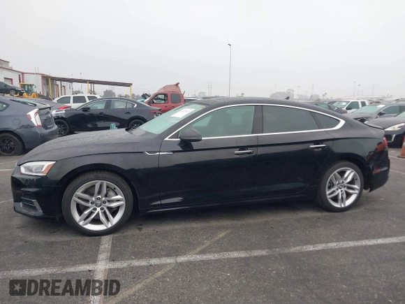 2019 Audi A5 Sportback Premium with VIN WAUANCF50KA072515, listed as a IAAI auction lot 41135123 with 30,456 mi miles. Bid and sale history available at carsss.com. Image 14.