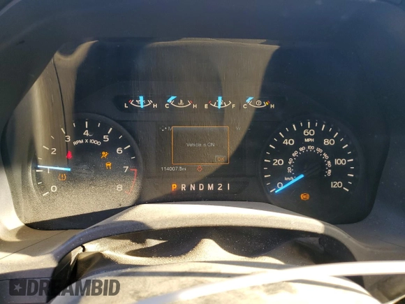 2018 Ford F-150 XL with VIN 1FTEX1CBXJFA58281, listed as a Copart auction lot 81136074 with 114,007 mi miles and Salvage title. Bid and sale history available at DreamBid. Image 9.