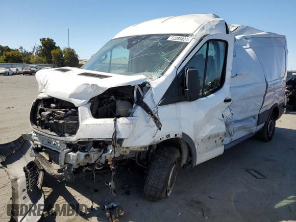 2016 Ford Transit Cargo with VIN 1FTYR2CG6GKA14237, listed as a Copart auction lot 72286024 with Not provided miles and Salvage title. Bid and sale history available at DreamBid. Image 1.
