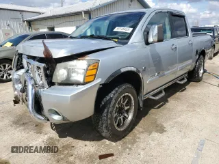 2004 Nissan Titan XE с VIN 1N6AA07A44N507280, выставлен на аукционе Copart как лот 50148455 с пробегом 285 267 миль миль и Списание • Salvage title. История ставок и продаж доступна на DreamBid. Изображение 1.