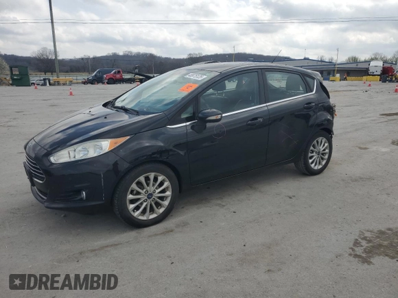 2017 Ford Fiesta Titanium with VIN 3FADP4FJXHM142648, listed as a Copart auction lot 48975125 with 82,042 mi miles and Salvage Title. Bid and sale history available at DreamBid. Image 1.