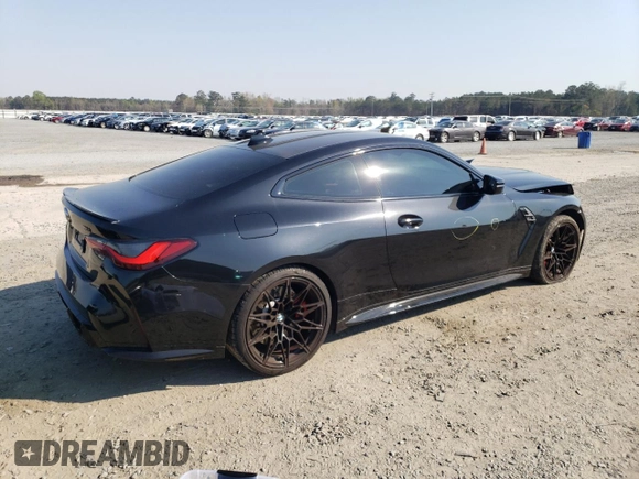 2022 BMW M4 Competition with VIN WBS33AZ06NCH60240, listed as a Copart auction lot 45311753 with 23,396 mi miles. Bid and sale history available at carsss.com. Image 3.