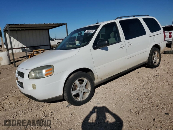 2005 Chevrolet Uplander LS with VIN 1GNDV23L45D288293, listed as a Copart auction lot 77206694 with 138,820 mi miles and Salvage Title. Bid and sale history available at carsss.com. Image 1.