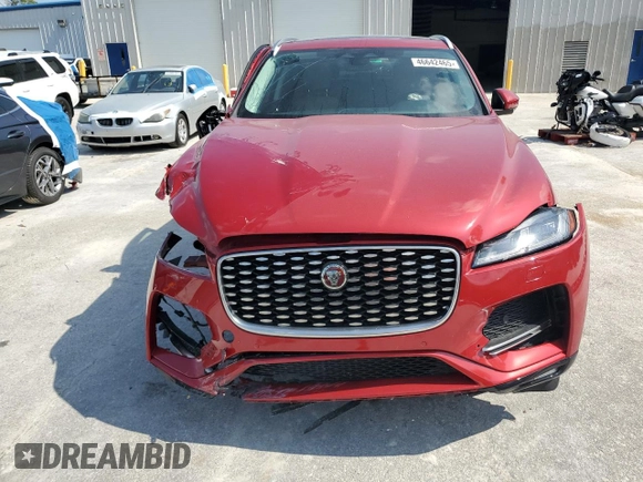 2022 Jaguar F-Pace S with VIN SADCJ2EXXNA698439, listed as a Copart auction lot 46642465 with 21,941 mi miles and Non repairable. Bid and sale history available at DreamBid. Image 5.