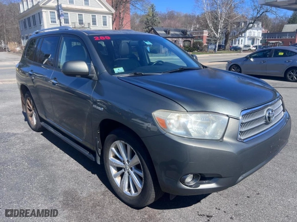 2009 Toyota Highlander Hybrid Limited with VIN JTEEW44A592033295, listed as a Copart auction lot 53998325 with 244,556 mi miles and Clean Title. Bid and sale history available at carsss.com. Image 1.