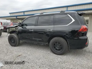 2019 Lexus LX with VIN JTJHY7AX7K4310302, listed as a Copart auction lot 82034744 with 96,980 mi miles and Salvage Title. Bid and sale history available at carsss.com. Image 2.