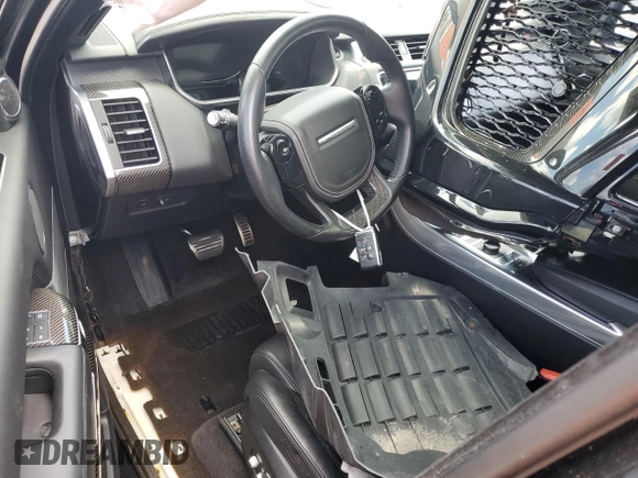 2020 Land Rover Range Rover Sport SVR with VIN SALWZ2RE3LA898711, listed as a Copart auction lot 73490674 with 29,180 mi miles and Non Repairable. Bid and sale history available at carsss.com. Image 8.