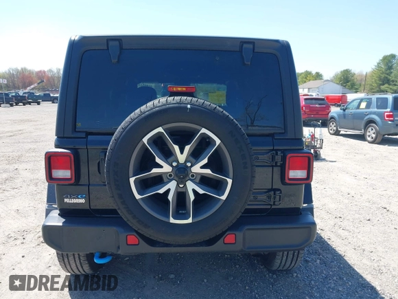 2024 Jeep Wrangler Sport S with VIN 1C4RJXN68RW161359, listed as a IAAI auction lot 41995243 with 19,640 mi miles and . Bid and sale history available at DreamBid. Image 16.