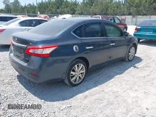 2013 Nissan Sentra SV with VIN 3N1AB7AP9DL749958, listed as a IAAI auction lot 42063439 with 140,799 mi miles. Bid and sale history available at carsss.com. Image 4.