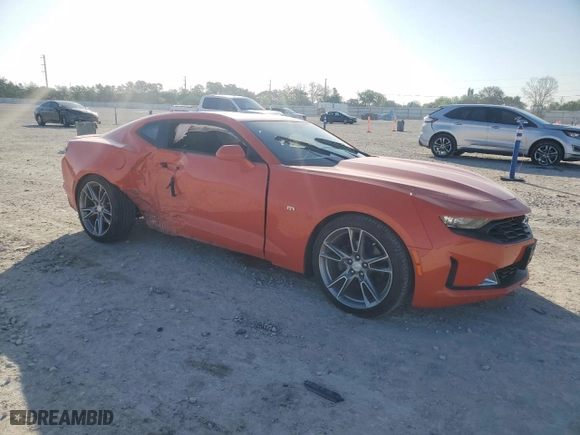2019 Chevrolet Camaro 1LT with VIN 1G1FA1RX0K0115447, listed as a Copart auction lot 52348865 with 49,291 mi miles and Salvage Title. Bid and sale history available at carsss.com. Image 4.