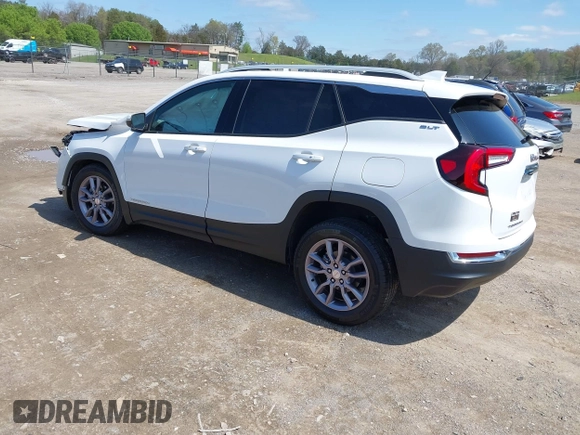 2023 GMC Terrain SLT with VIN 3GKALVEG6PL218217, listed as a IAAI auction lot 41917652 with 2,462 mi miles and . Bid and sale history available at carsss.com. Image 3.
