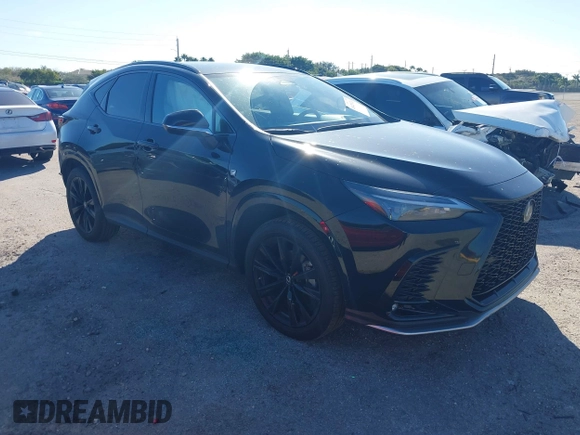 2022 Lexus NX with VIN JTJKGCEZ5N2001067, listed as a IAAI auction lot 41429124 with 35,440 mi miles. Bid and sale history available at carsss.com. Image 1.