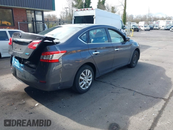 2013 Nissan Sentra SV with VIN 3N1AB7AP2DL713951, listed as a IAAI auction lot 41735725 with 65,703 mi miles. Bid and sale history available at carsss.com. Image 4.