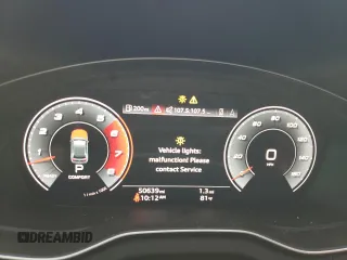 2021 Audi SQ5 Premium Plus with VIN WA1B4AFY0M2015876, listed as a Copart auction lot 63838424 with 50,639 mi miles and Salvage Title. Bid and sale history available at DreamBid. Image 9.