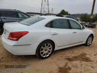 2011 Hyundai Equus Signature with VIN KMHGH4JF7BU038933, listed as a Copart auction lot 48356535 with 184,379 mi miles and Salvage title. Bid and sale history available at DreamBid. Image 3.