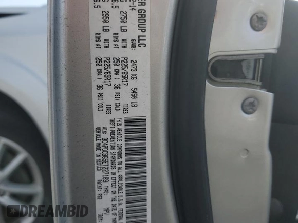 2014 Dodge Journey SXT with VIN 3C4PDCBG5ET227189, listed as a Copart auction lot 88994355 with 166,989 mi miles and Salvage Title. Bid and sale history available at carsss.com. Image 14.