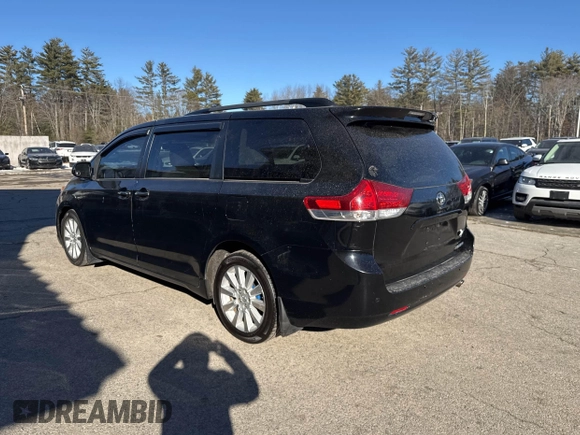 2013 Toyota Sienna XLE with VIN 5TDDK3DC3DS052713, listed as a IAAI auction lot 41451844 with 284,884 mi miles and . Bid and sale history available at DreamBid. Image 3.