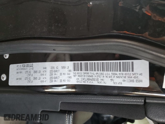 2017 Jeep Cherokee Sport with VIN 1C4PJLAB0HW592165, listed as a Copart auction lot 65184645 with 154,315 mi miles and Clean title. Bid and sale history available at DreamBid. Image 12.