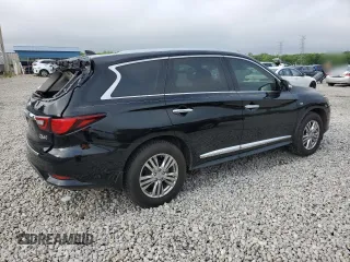 2019 Infiniti QX60 Luxe with VIN 5N1DL0MN7KC561596, listed as a Copart auction lot 53756085 with 77,041 mi miles and Salvage title. Bid and sale history available at DreamBid. Image 3.
